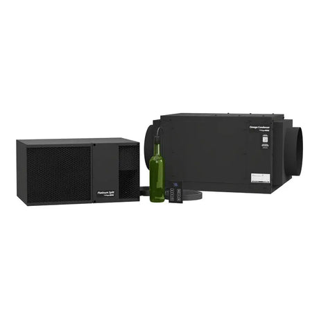 WhisperKOOL Platinum Mini-Split OMEGA 110V: evaporator cabinet, Omega condenser, controller and bottle probe