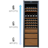 Wine Guardian Luxury Connoisseur Style Multi-Zone Wine Cooler
